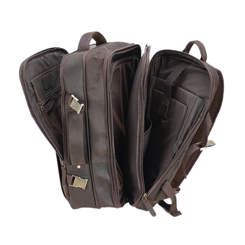 Mochila de Couro Legitimo para Notebook 17"