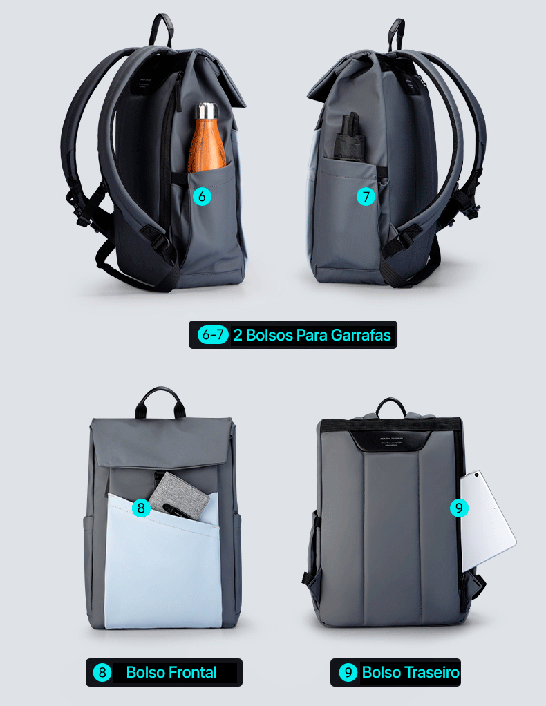 Mochila Executiva Notebook 15.6" 20L Urban
