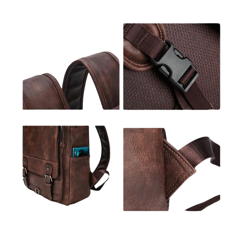 Mochila de Couro Masculina - JEEP Bag