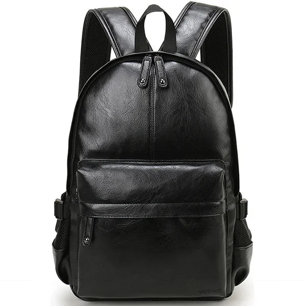 Mochila de Couro Compacta