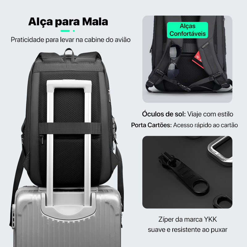 Mochila Expansível 20-26L para Notebook 15.6