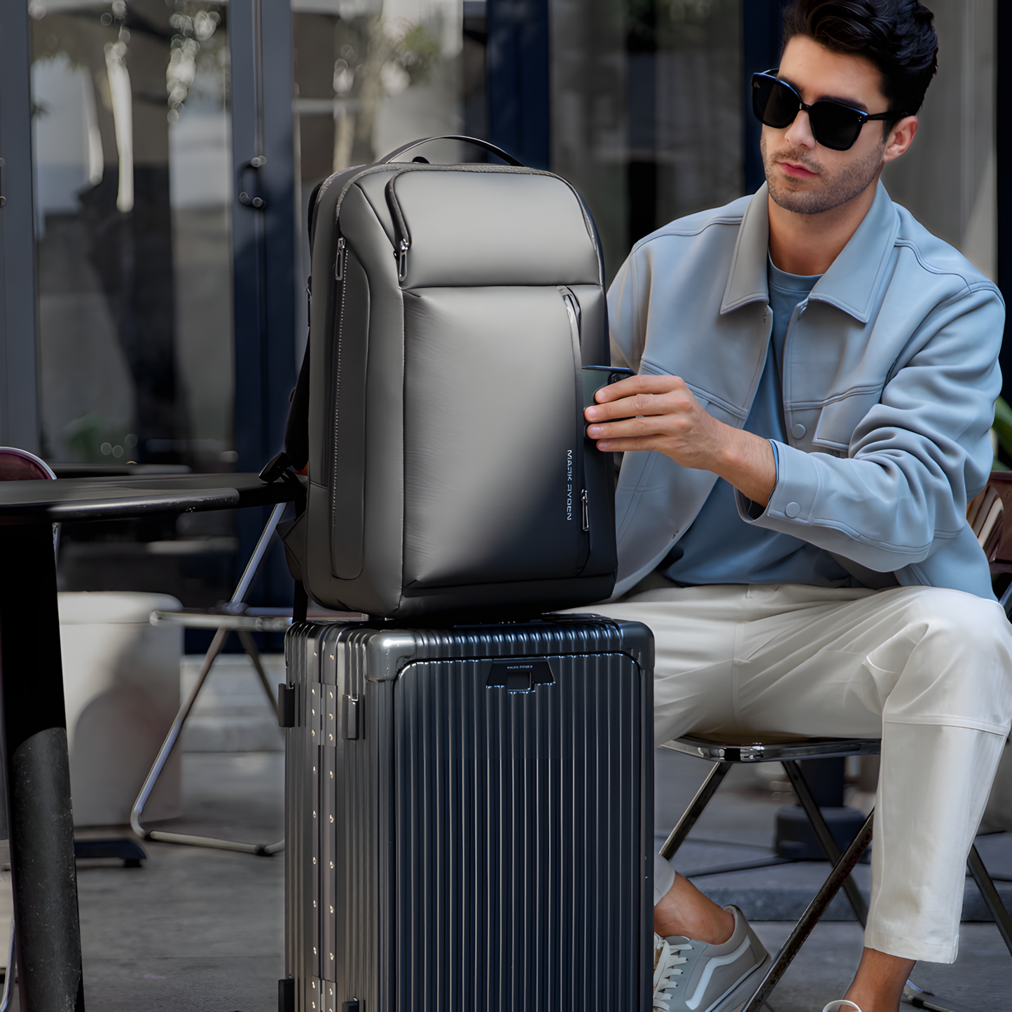 Mochila Executiva Expansível 25L-35L Notebook 16"