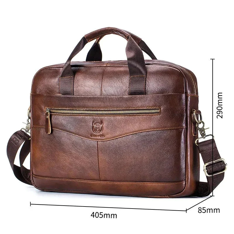 Mochila Masculina de Couro Legítimo - Cargo