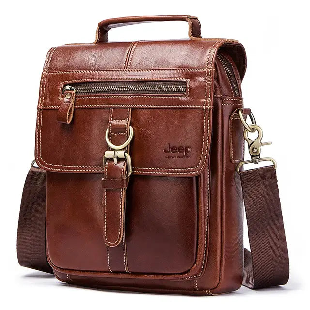 Mochila Masculina de Couro Legítimo - StoneBag
