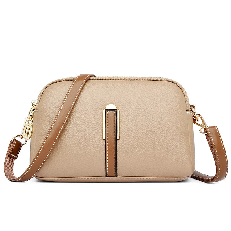 Bolsa Feminina Transversal de Couro Genuíno Jade 10