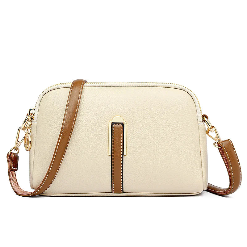 Bolsa Feminina Transversal de Couro Genuíno Jade 11