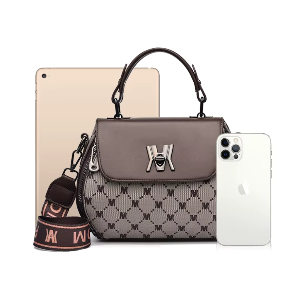 Bolsa Feminina de Couro Bellavie Luxo 6