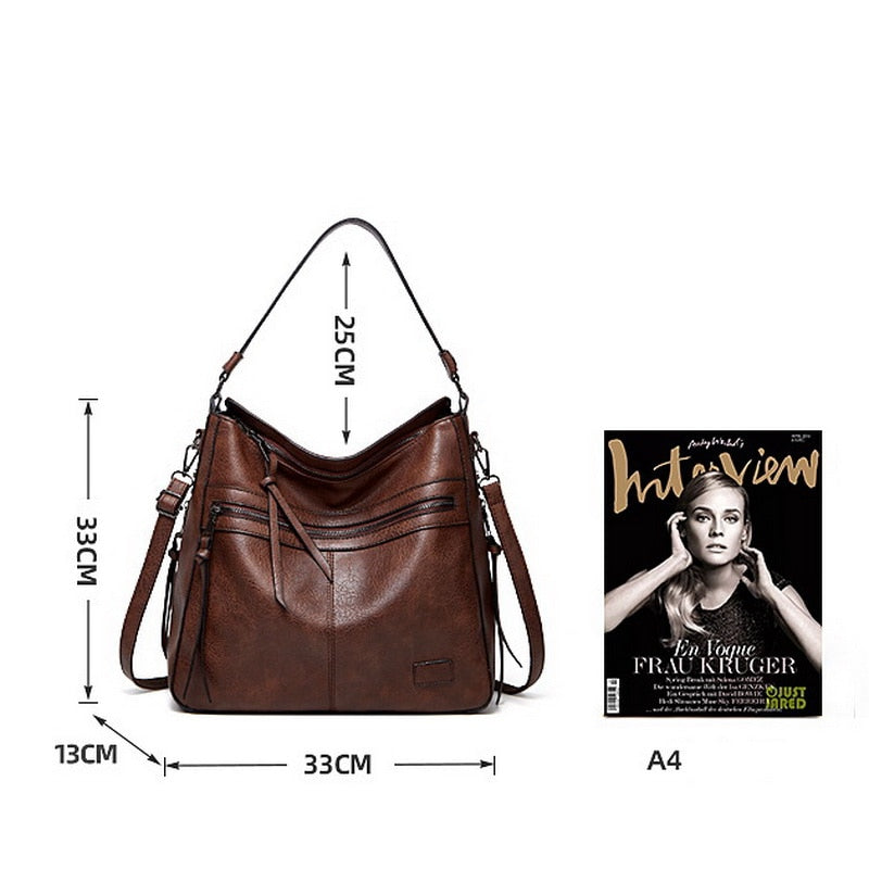 Bolsa Feminina de Couro Genuíno - Armani Premium 10