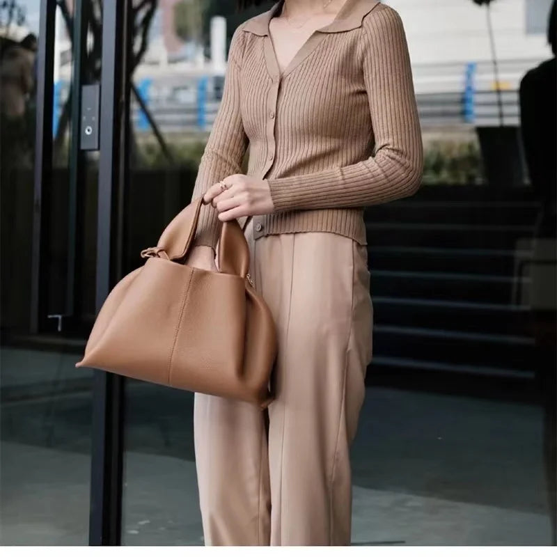 Bolsa Feminina de Couro Genuíno - Bellary 5