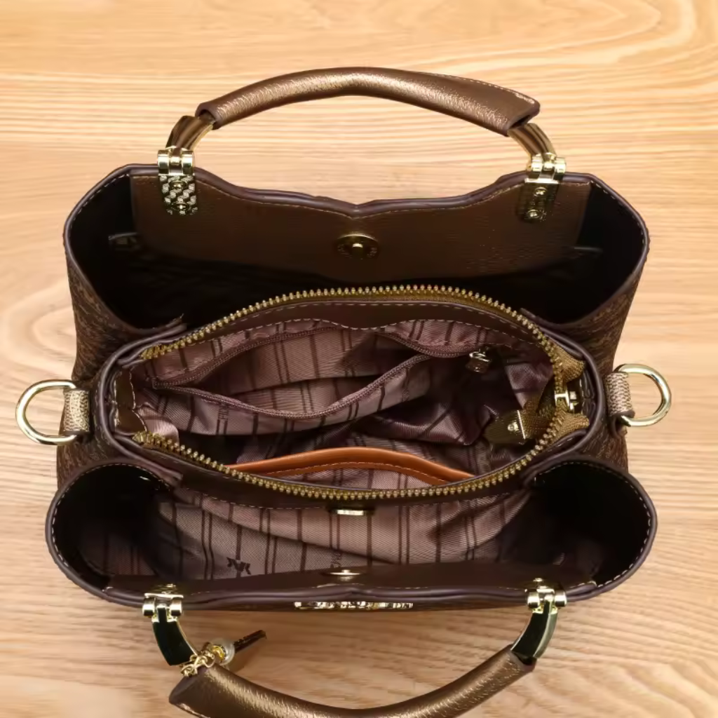 Bolsa Feminina de Couro Genuíno - Cassandra 4