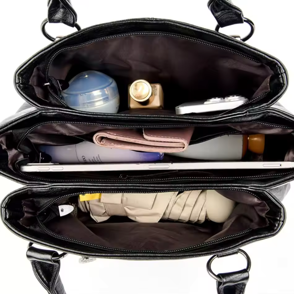 Bolsa Feminina de Couro Genuíno - Crossbody Luxo 5