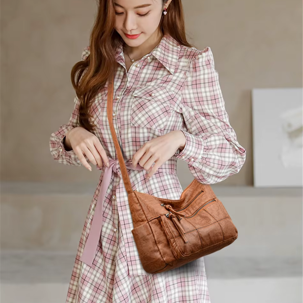 Bolsa Feminina de Couro Genuíno - Mely 2