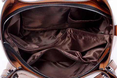 Bolsa Feminina de Couro Genuíno - Vellory 3