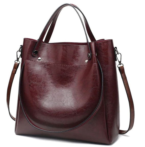 Bolsa Feminina de Couro Genuíno - Vellory 6