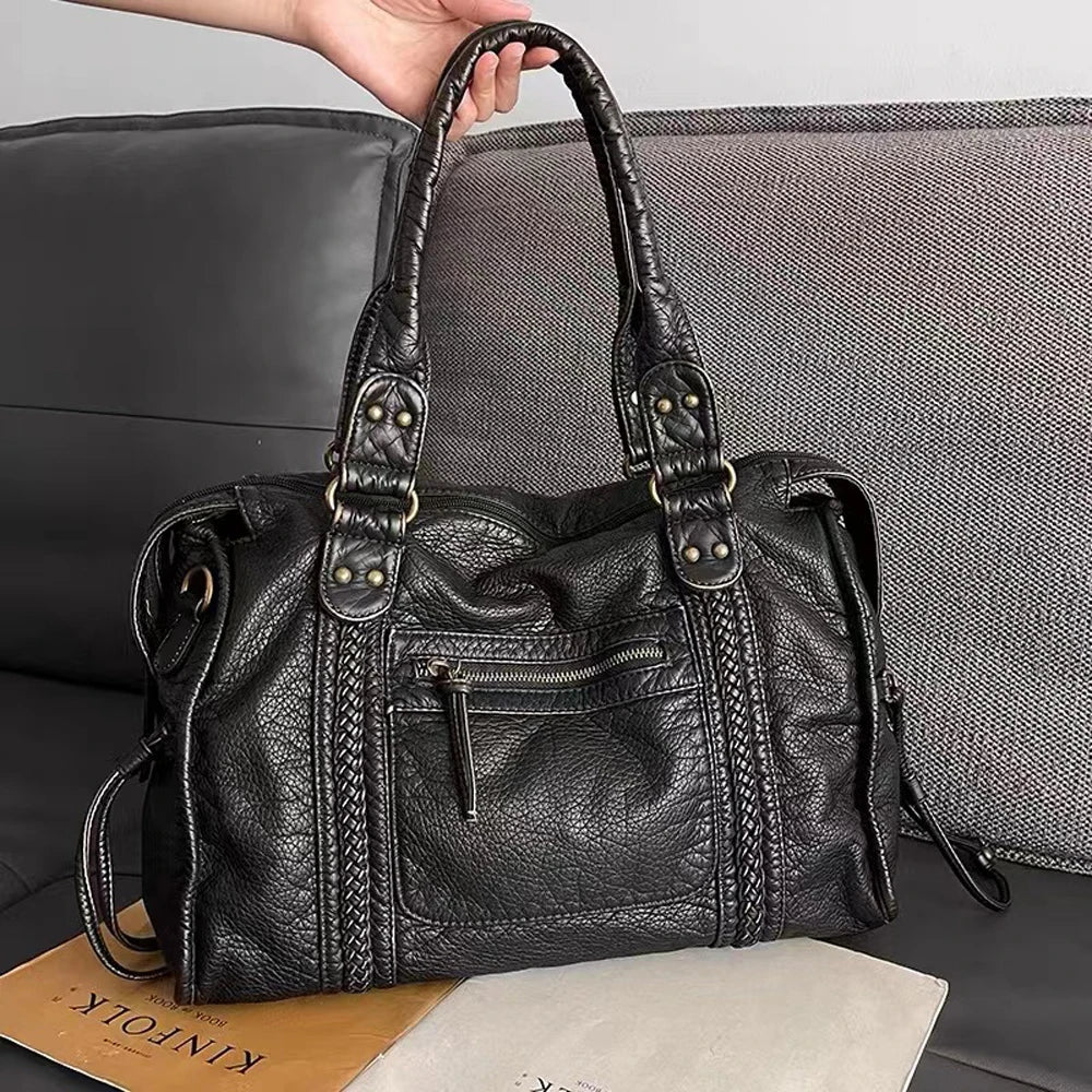 Bolsa Feminina de Couro Genuíno - Vintage Leah 2