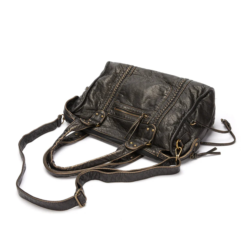 Bolsa Feminina de Couro Genuíno - Vintage Leah 5