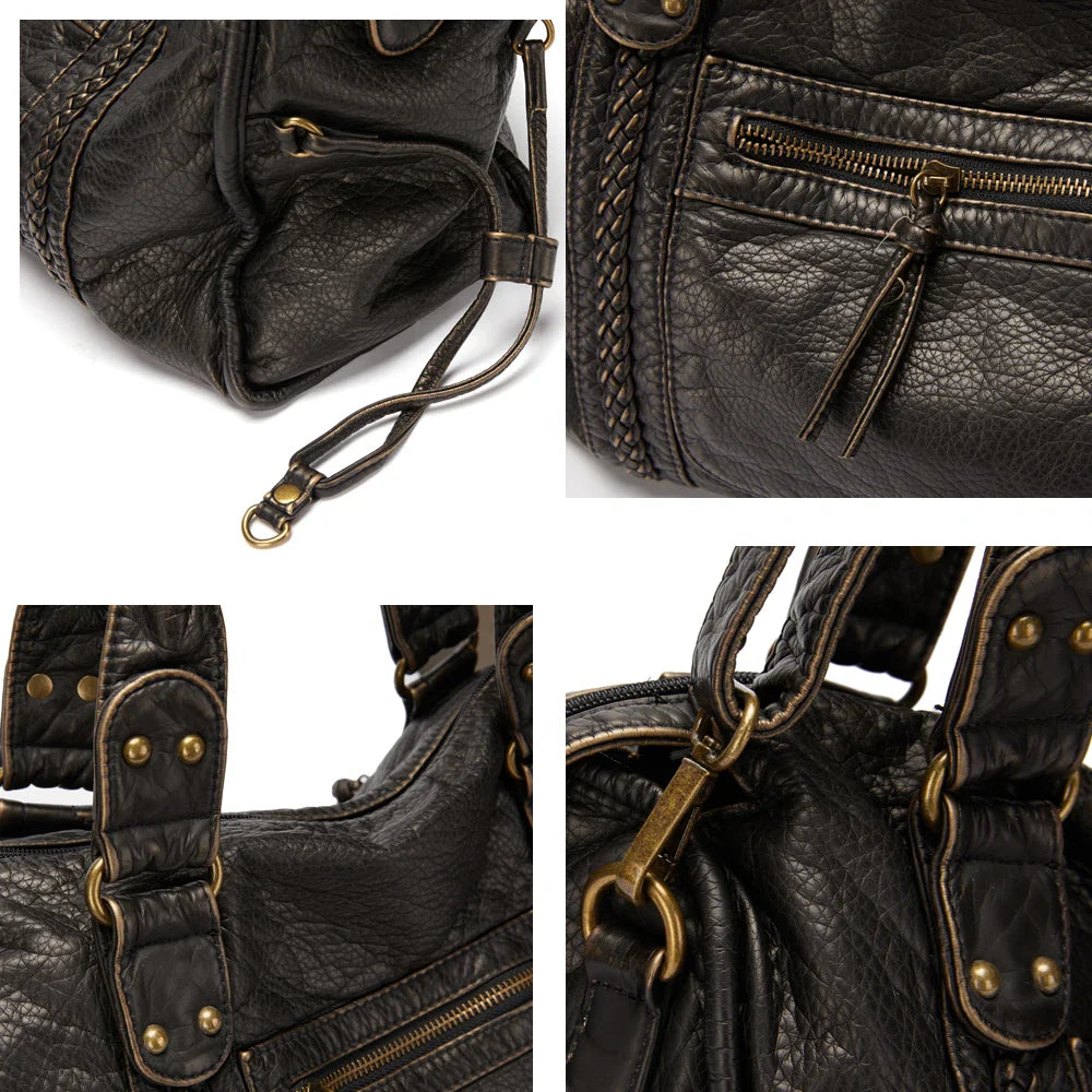 Bolsa Feminina de Couro Genuíno - Vintage Leah 6