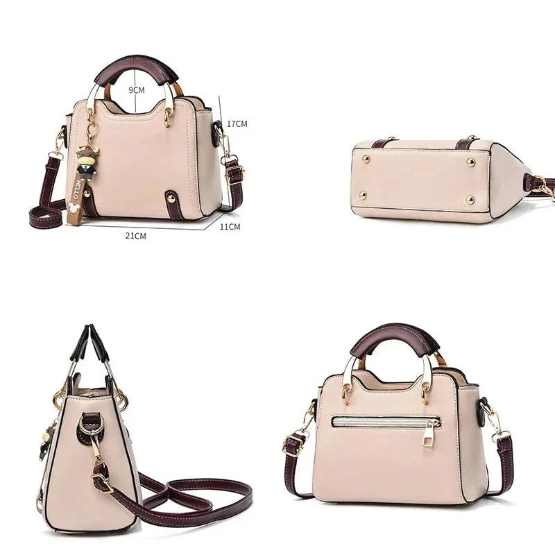 Bolsa Feminina de Couro Genuíno Luxo 6