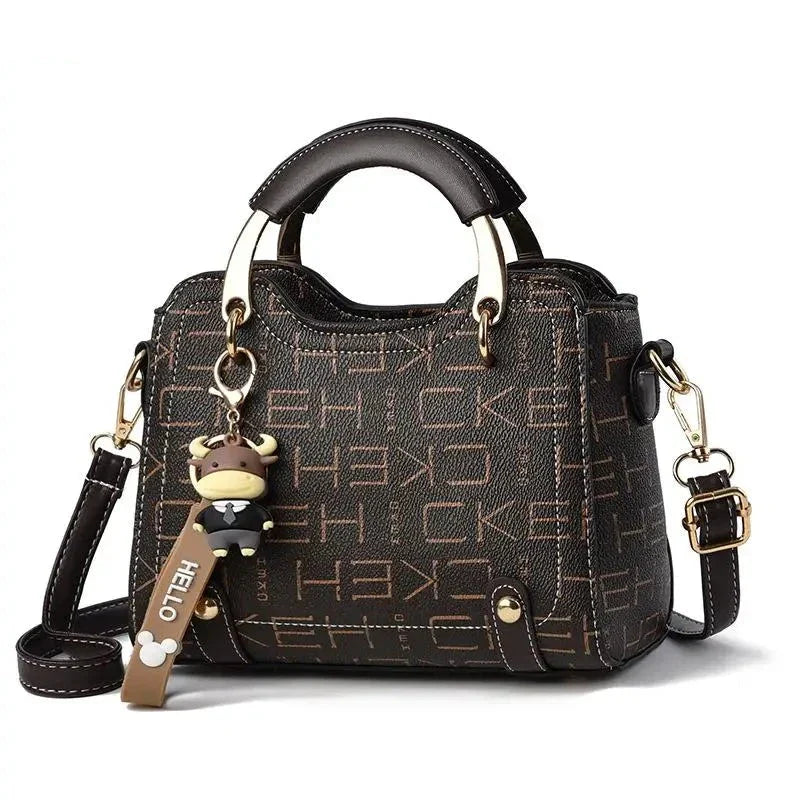 Bolsa Feminina de Couro Genuíno Luxo 9