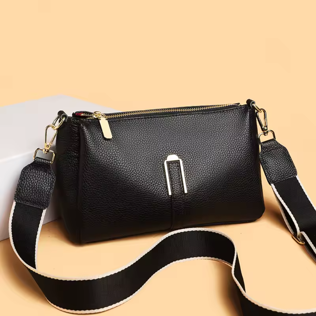 Bolsa Feminina de Couro Genuíno Luxo Pequena 3