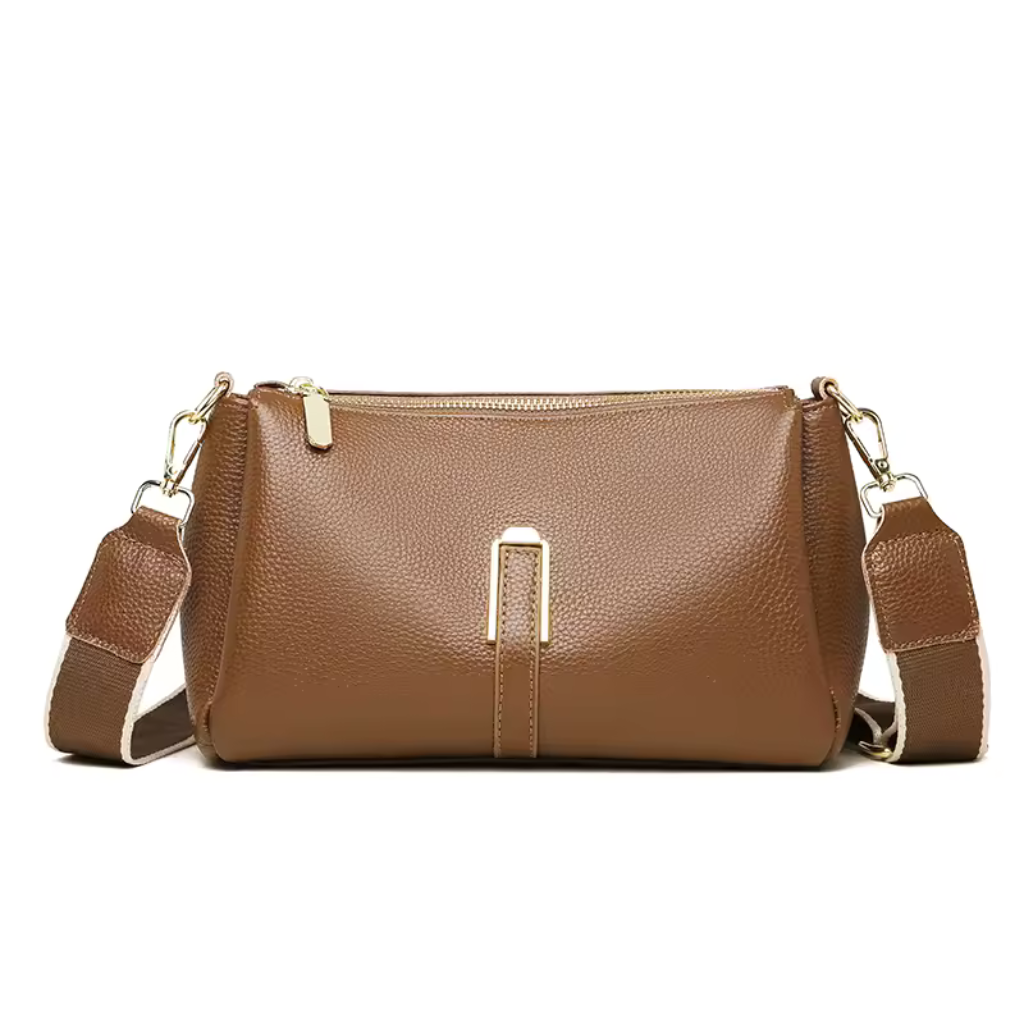 Bolsa Feminina de Couro Genuíno Luxo Pequena 8