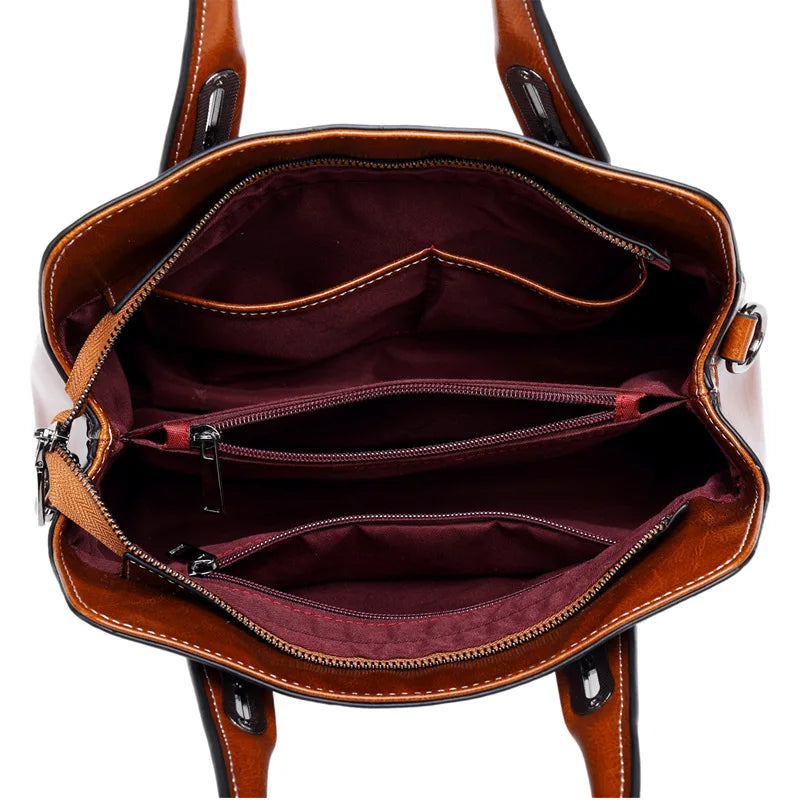 Bolsa Feminina de Couro Genuíno Naomi 6