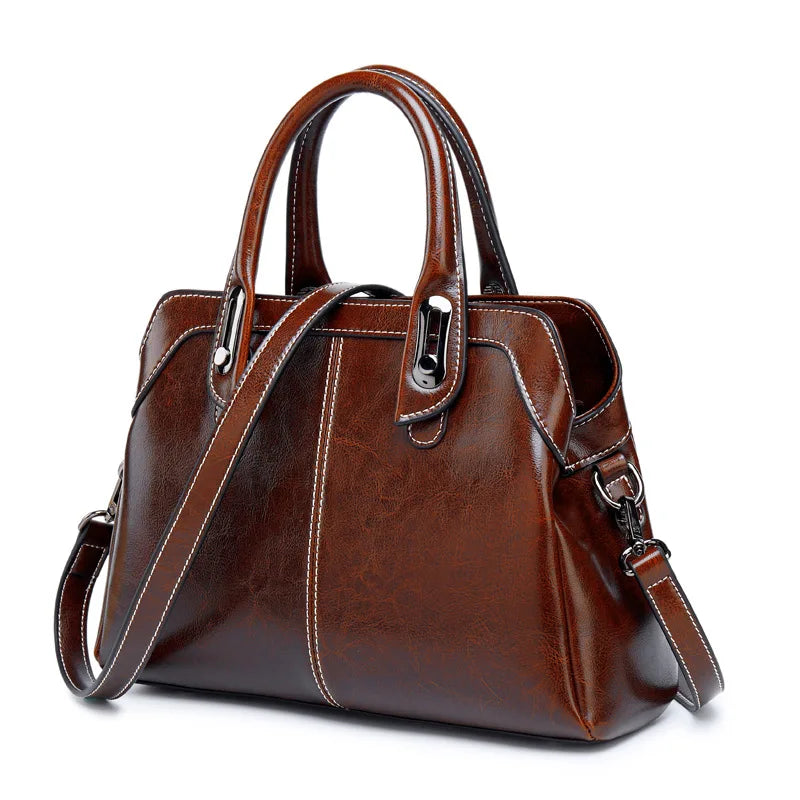 Bolsa Feminina de Couro Genuíno Naomi 8