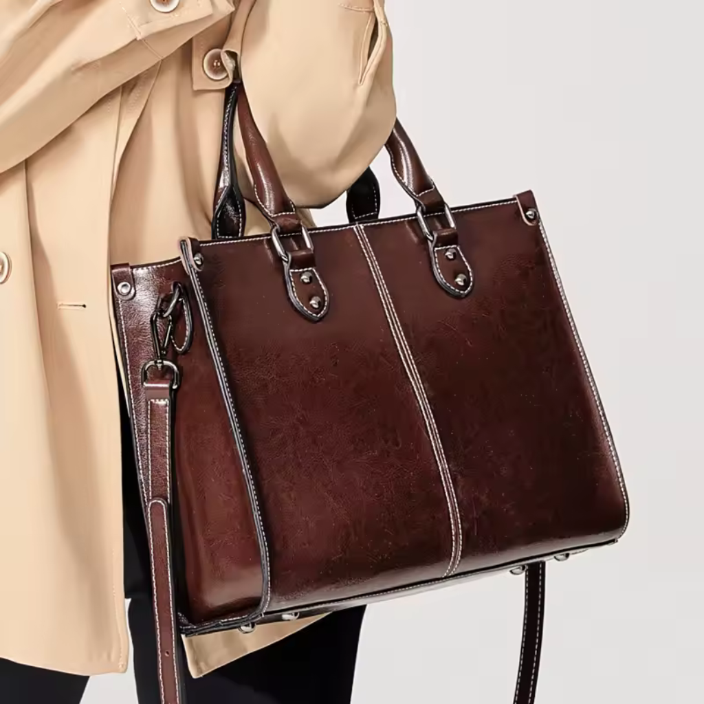 Bolsa Feminina de Couro Genuíno Noirelle 6