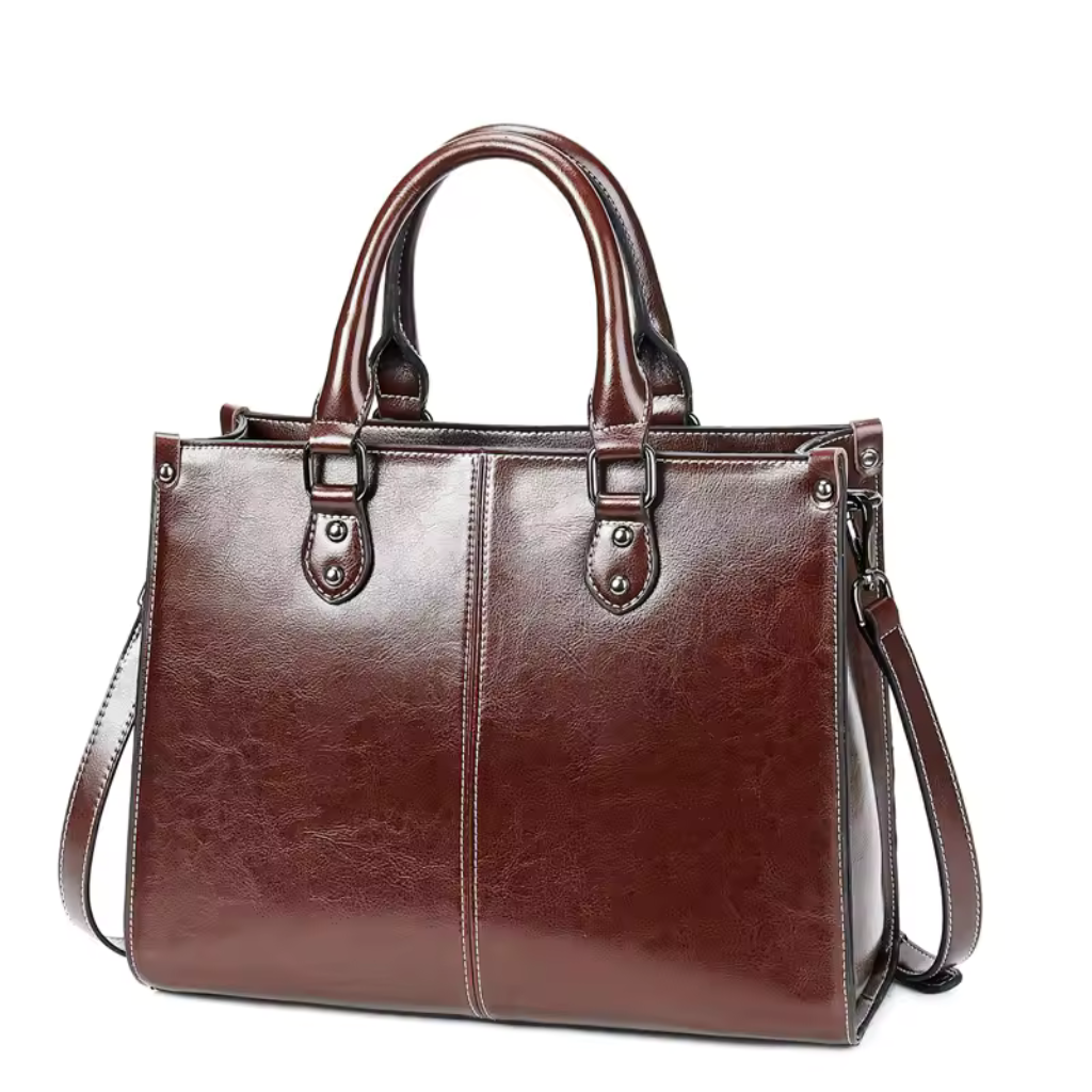 Bolsa Feminina de Couro Genuíno Noirelle 7