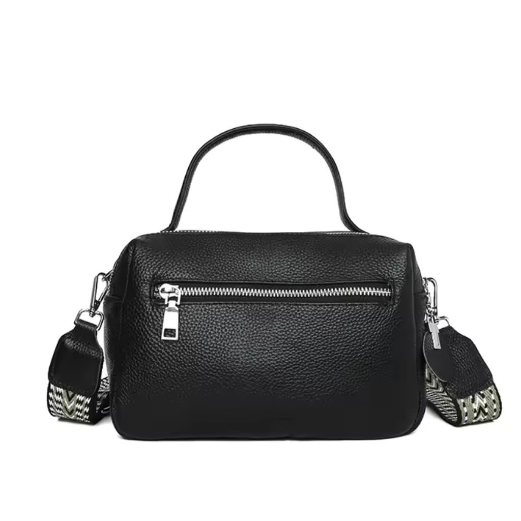 Bolsa Feminina de Couro Genuíno Vintage 6