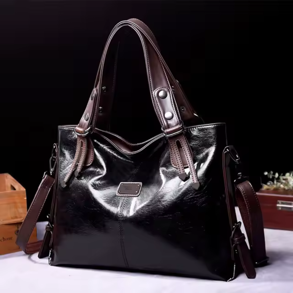Bolsa Feminina de Couro Genuíno Vintage Loren 5