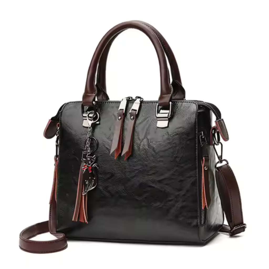 Bolsa Feminina de Couro Genuíno Vintage Paige 6