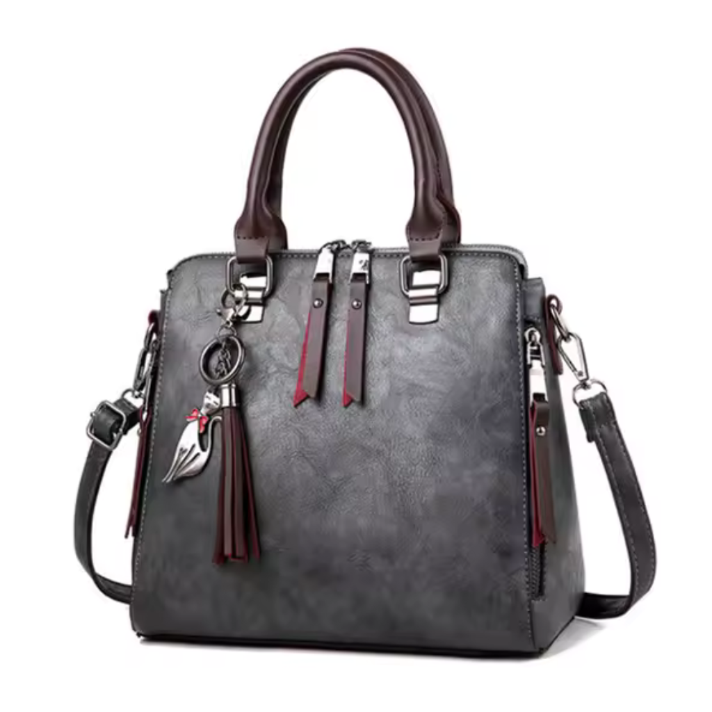 Bolsa Feminina de Couro Genuíno Vintage Paige 7