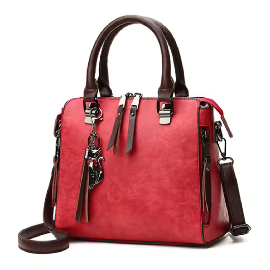 Bolsa Feminina de Couro Genuíno Vintage Paige 8