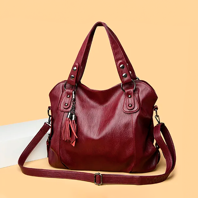 Bolsa Feminina de Couro Genuino Classic Premium 12