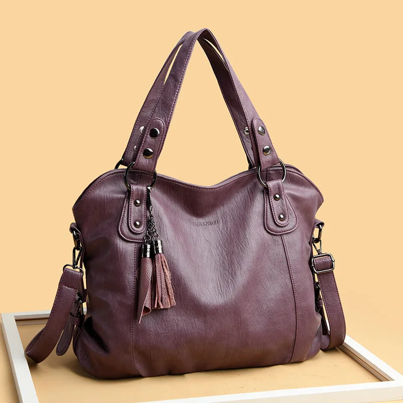 Bolsa Feminina de Couro Genuino Classic Premium 2