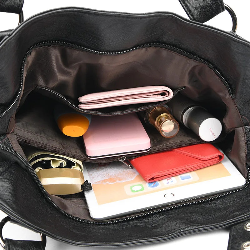 Bolsa Feminina de Couro Genuino Classic Premium 7
