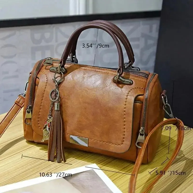 Bolsa Feminina de Couro Genuino Safira Hernandes 10