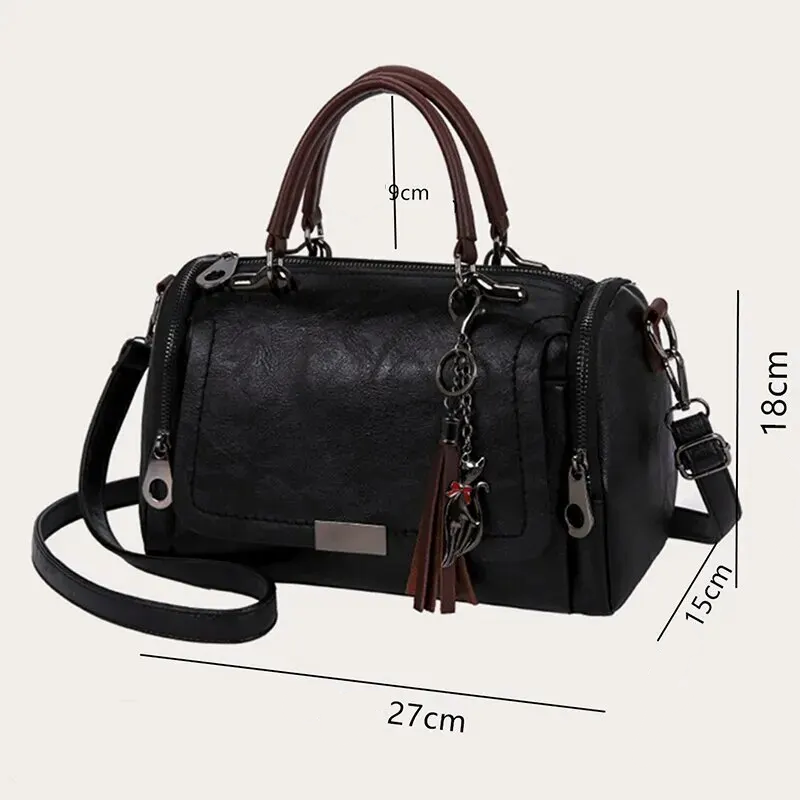 Bolsa Feminina de Couro Genuino Safira Hernandes 6