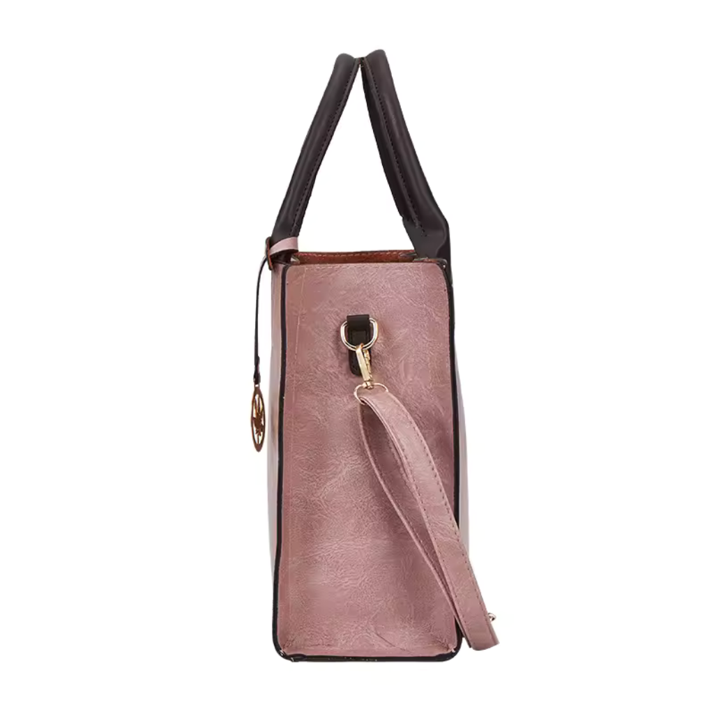 Bolsa Feminina de Couro Harper + 2 Carteiras de Brinde 3