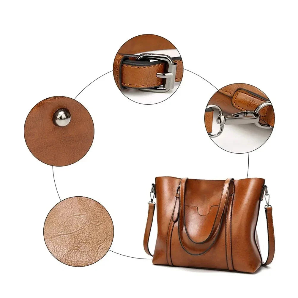 Bolsa Feminina de Ombro em Couro - Melviana 5