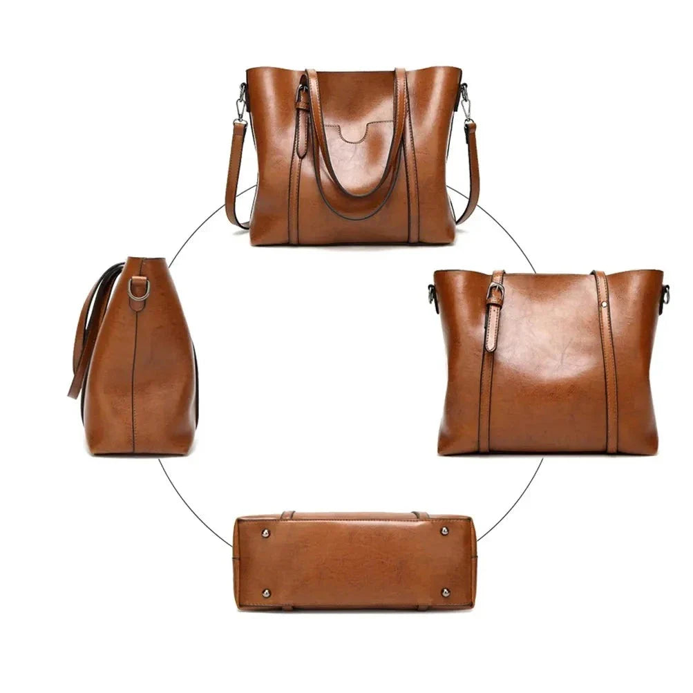 Bolsa Feminina de Ombro em Couro - Melviana 6