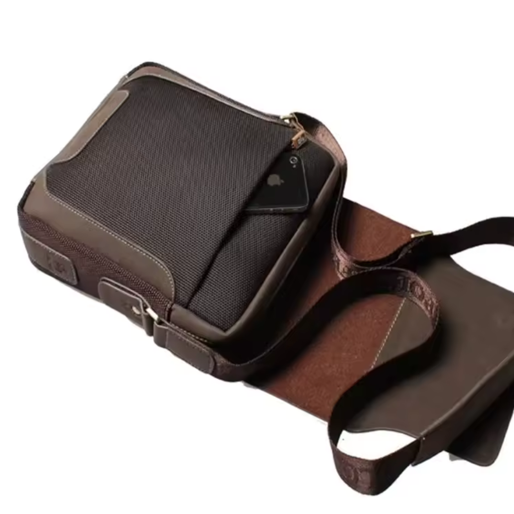 Bolsa Masculina de Couro Genuíno - Polo Pro 5