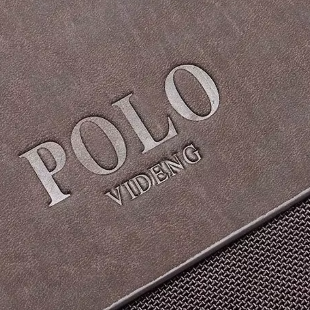 Bolsa Masculina de Couro Genuíno - Polo Pro 6