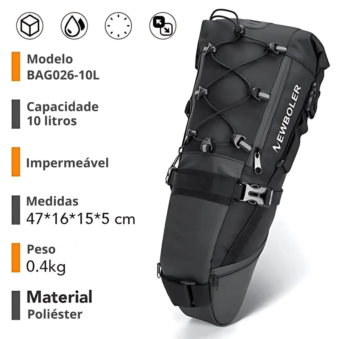 Bolsa de Selim Impermeável para Bicicleta Biker 6