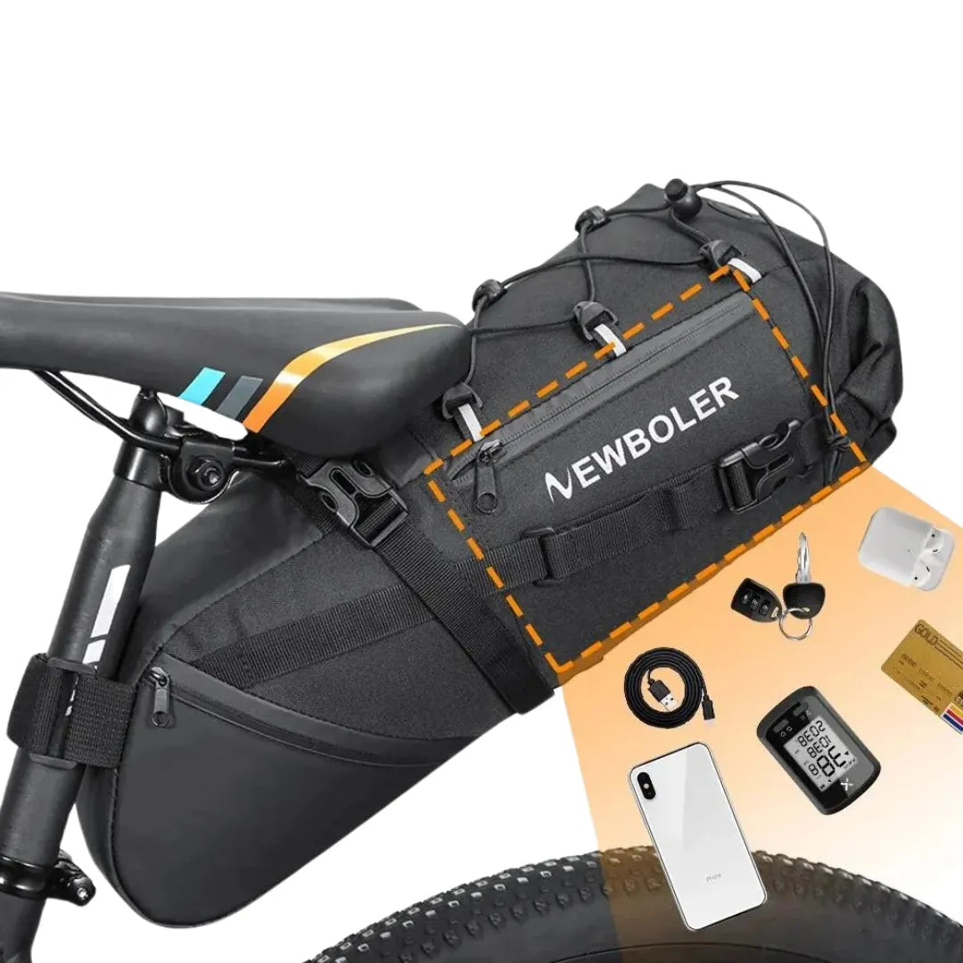Bolsa de Selim Impermeável para Bicicleta Biker 9