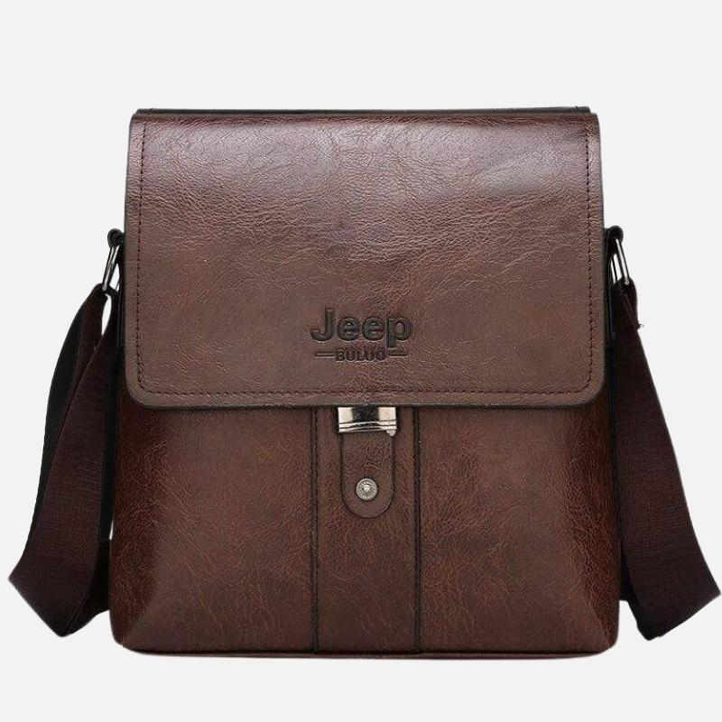 Bolsa Masculina de Couro Jeep Transversal