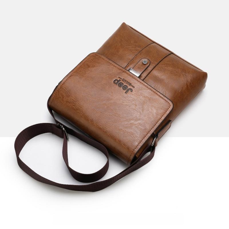 Bolsa Masculina de Couro Jeep Transversal