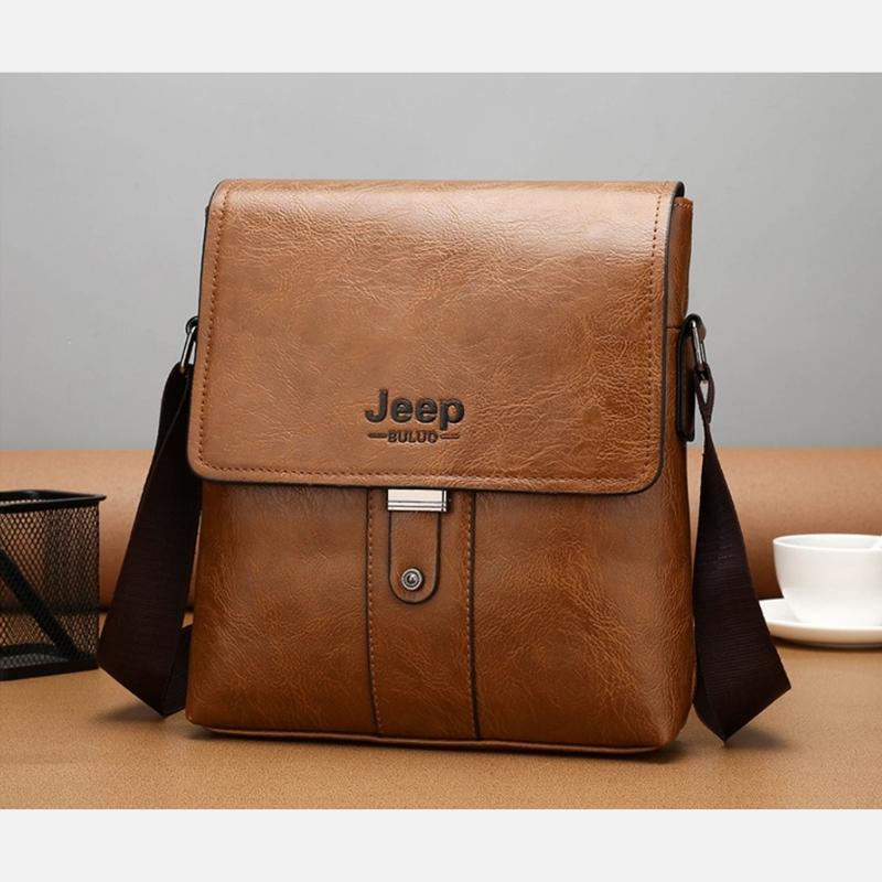 Bolsa Masculina de Couro Jeep Transversal