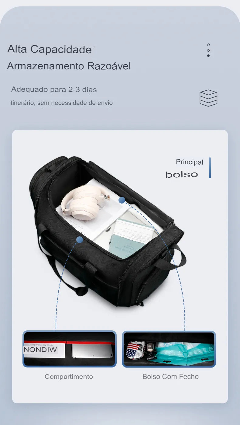 Bolsa de Viagem Pro Mark Grande Capacidade